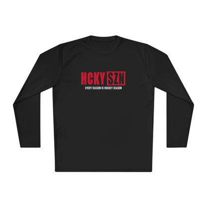 Every Season is HCKYSZN Performance Long Sleeve Tee - Red Logo