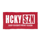 Every Season is HCKY SZN Beach Towel (Red)
