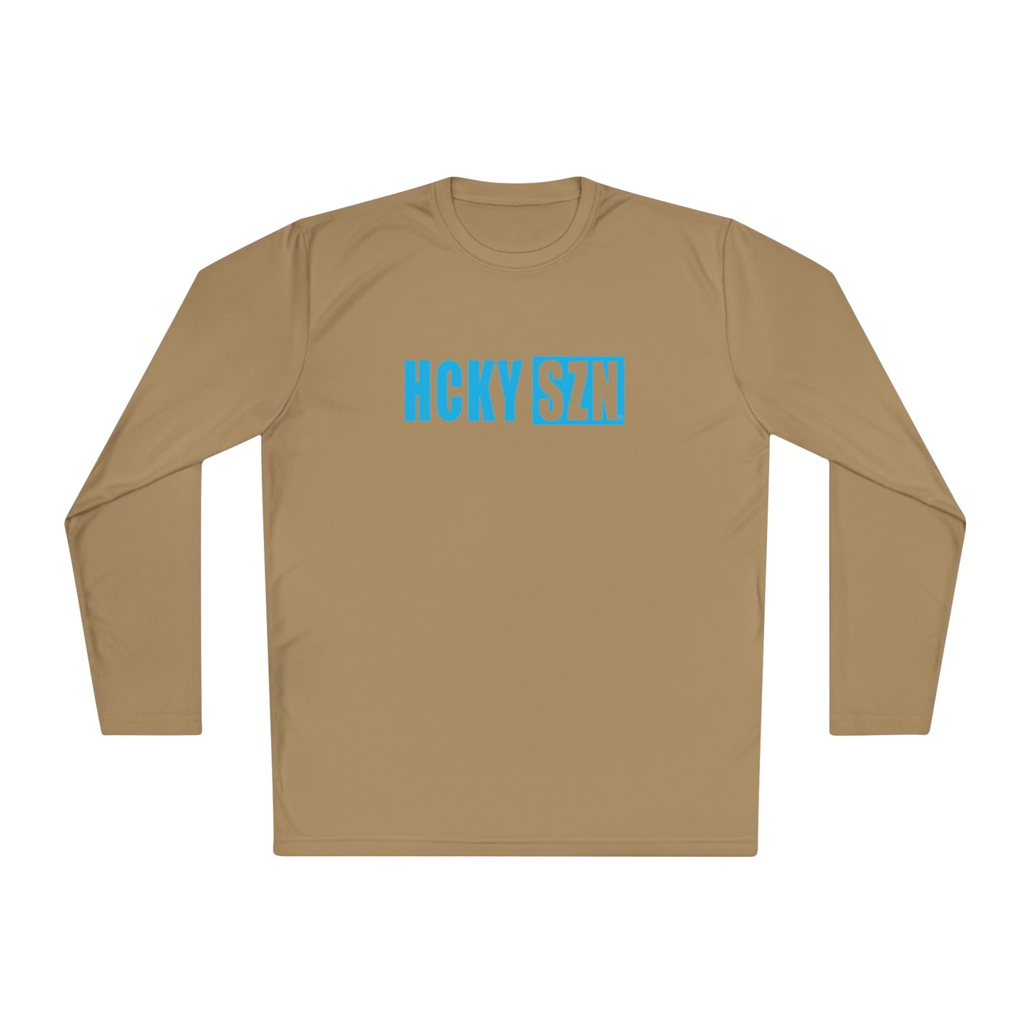 HCKY SZN Performance Long Sleeve Tee (Sky Blue Logo) - Various Colors