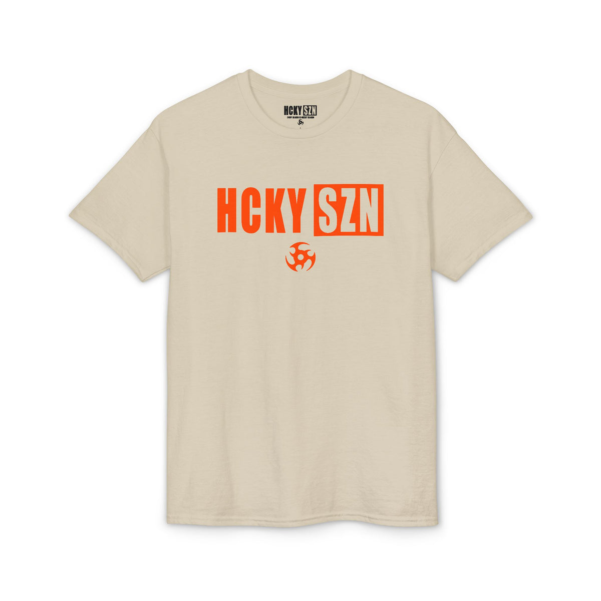 HCKY SZN Simple Star DryBlend Tee Shirt (Orange Logo) - Various Colors