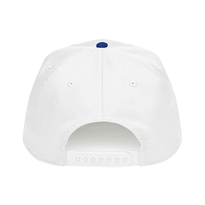 HCKY SZN Circle Logo Mid Profile Baseball Cap (White/Blue/Black)