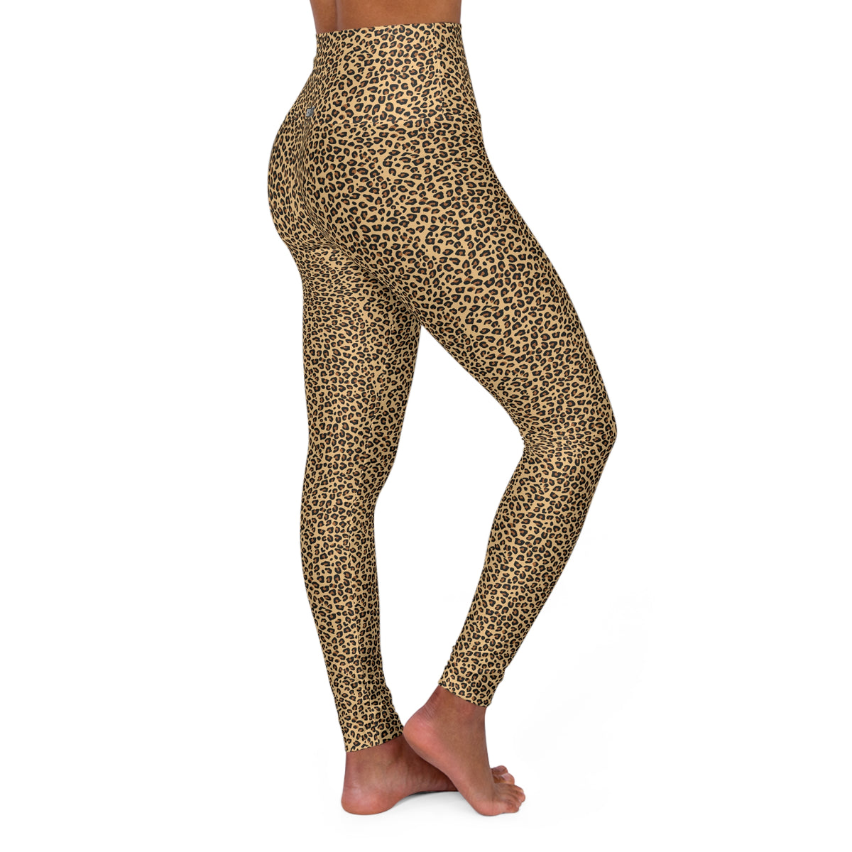 HCKY SZN High Waisted Yoga Leggings (Leopard Print)