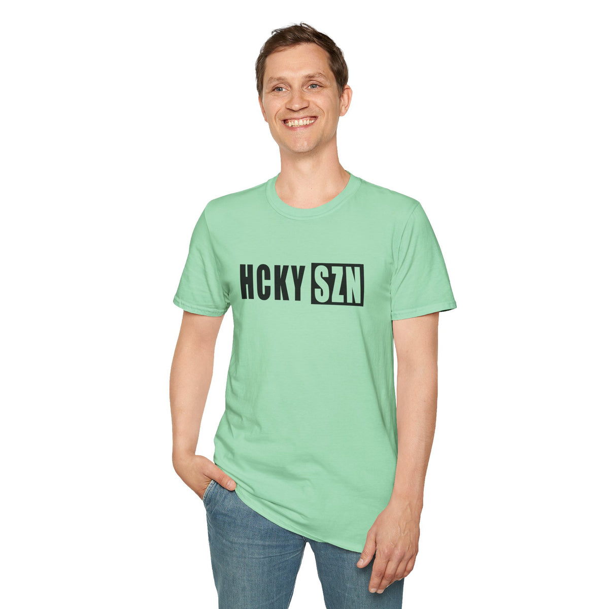 HCKY SZN Softstyle Tee Shirt (Mint)
