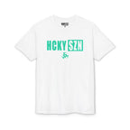 HCKY SZN Simple Star DryBlend Tee Shirt (Seafoam Logo) - Various Colors