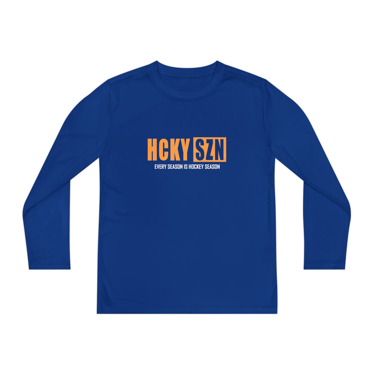 Every Season is HCKY SZN Youth Competitor Long Sleeve Tee (Mango Logo) - Various Colors