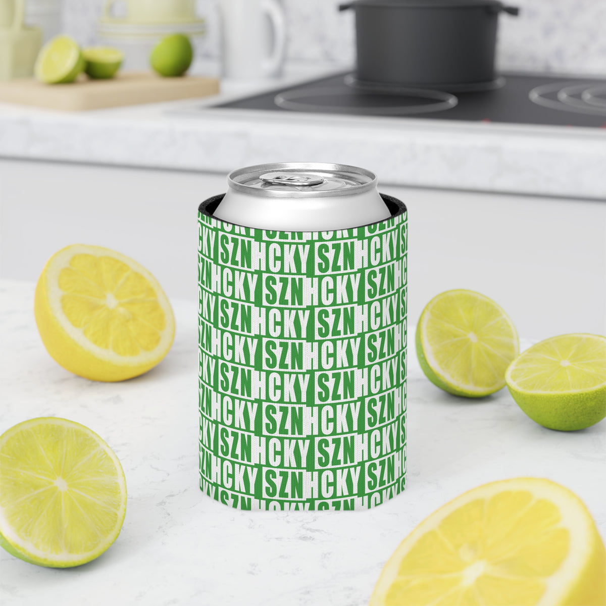 HCKY SZN AOP Can Cooler - Green