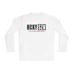 HCKYSZN (Every Season) Long Sleeve Adult Performance Tee - White/Black/Hot Pink