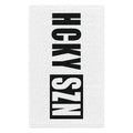 HCKY SZN 11x18 Skate Towel (White/Black) Hockey Towel