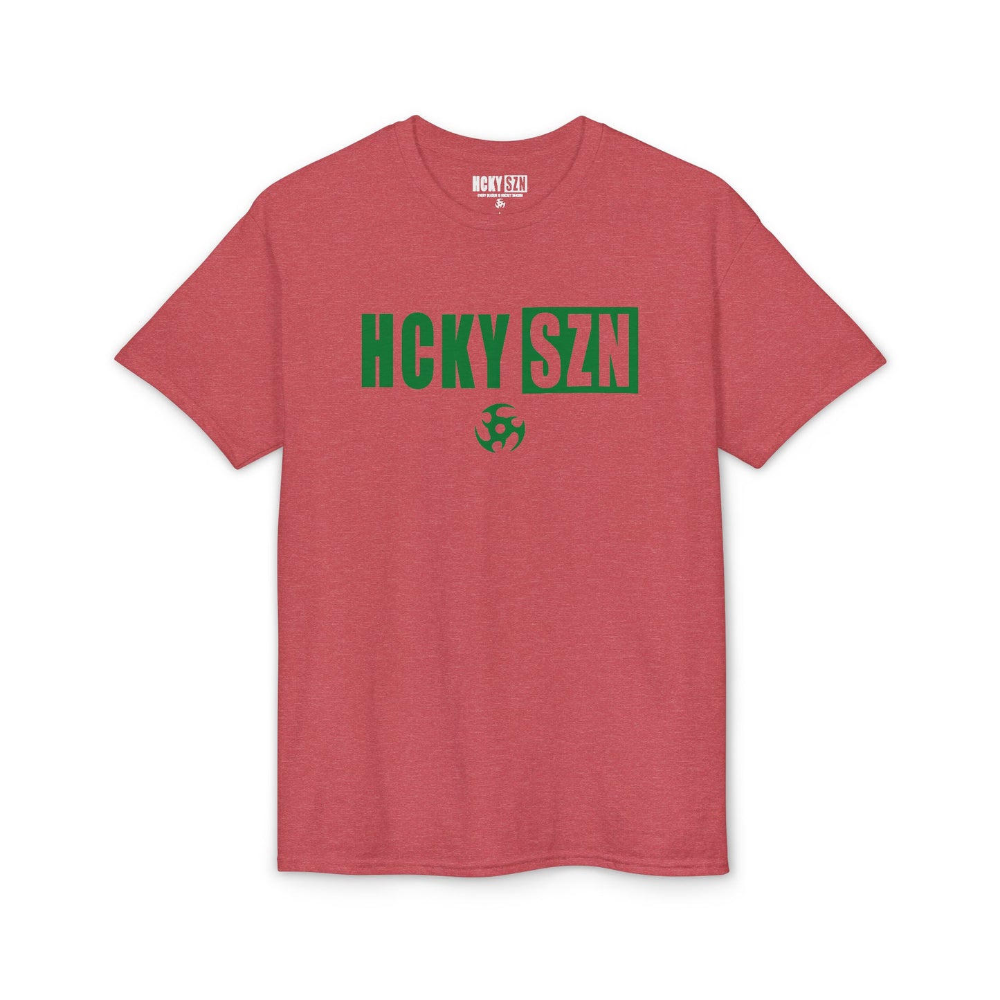HCKY SZN Simple Star DryBlend Tee Shirt (Green Logo) - Various Colors