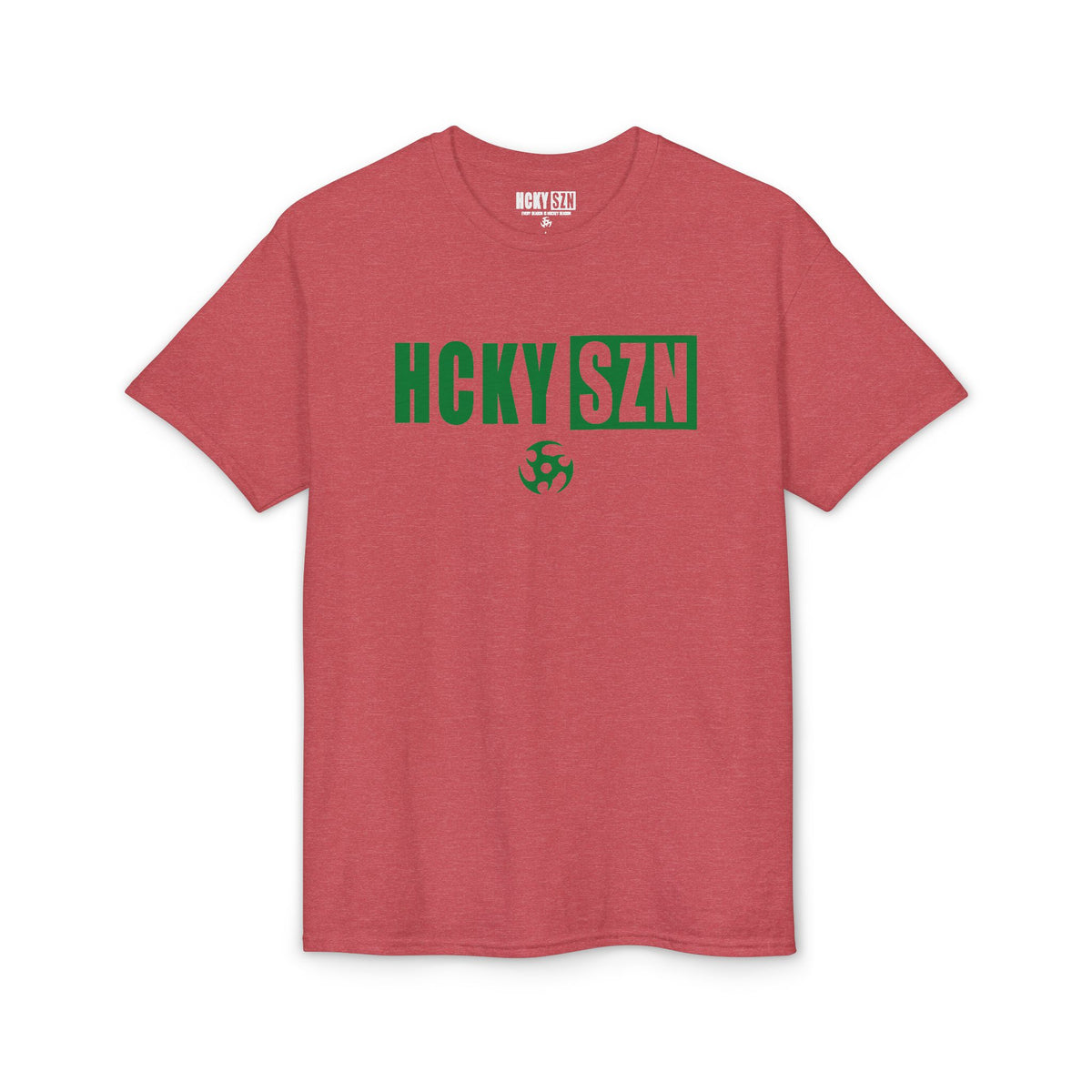 HCKY SZN Simple Star DryBlend Tee Shirt (Green Logo) - Various Colors