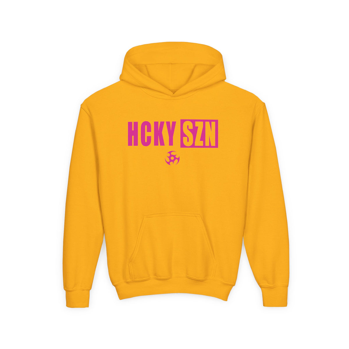 Youth HCKY SZN (Hot Pink Logo) Hooded Sweatshirt - Various Colors
