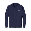 HCKY SZN Embroidered Quarter-Zip Pullover (Navy/White)