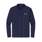 HCKY SZN Embroidered Quarter-Zip Pullover (Navy/White)
