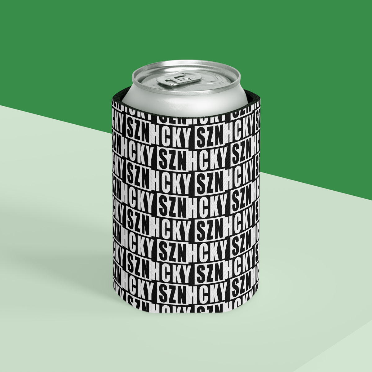 HCKY SZN AOP Can Cooler - Black