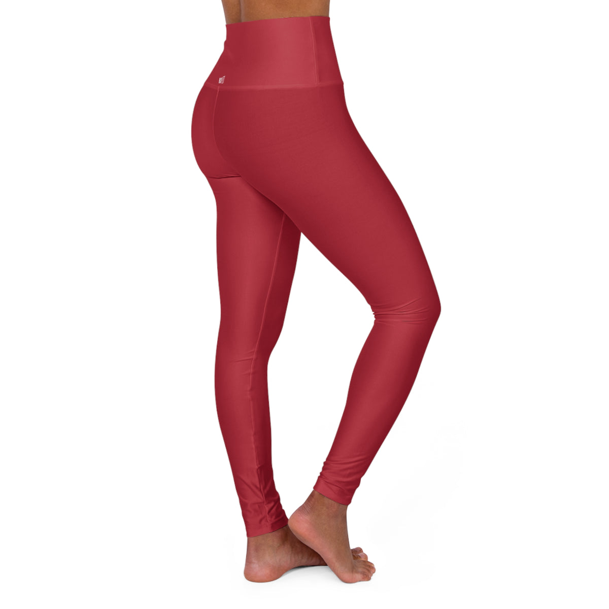 HCKY SZN High Waisted Yoga Leggings (Scarlet Red)