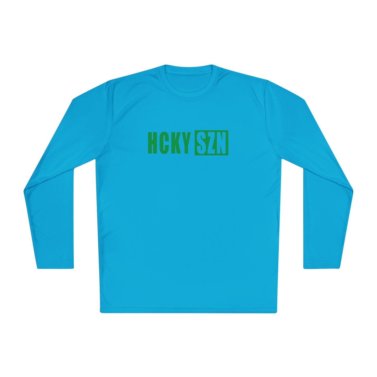 HCKY SZN Performance Long Sleeve Tee (Green Logo) - Various Colors