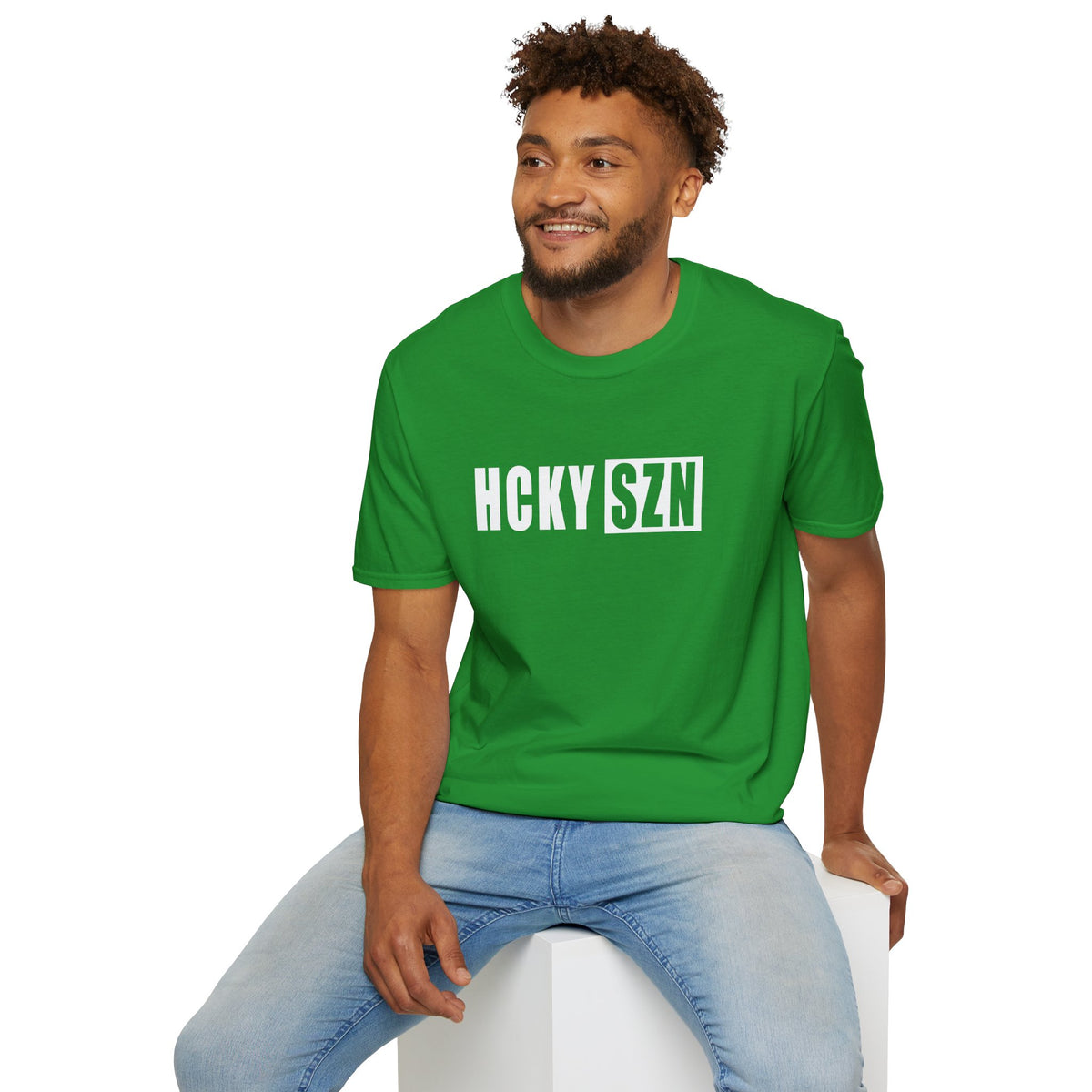 HCKY SZN Softstyle Tee Shirt (Irish Green)