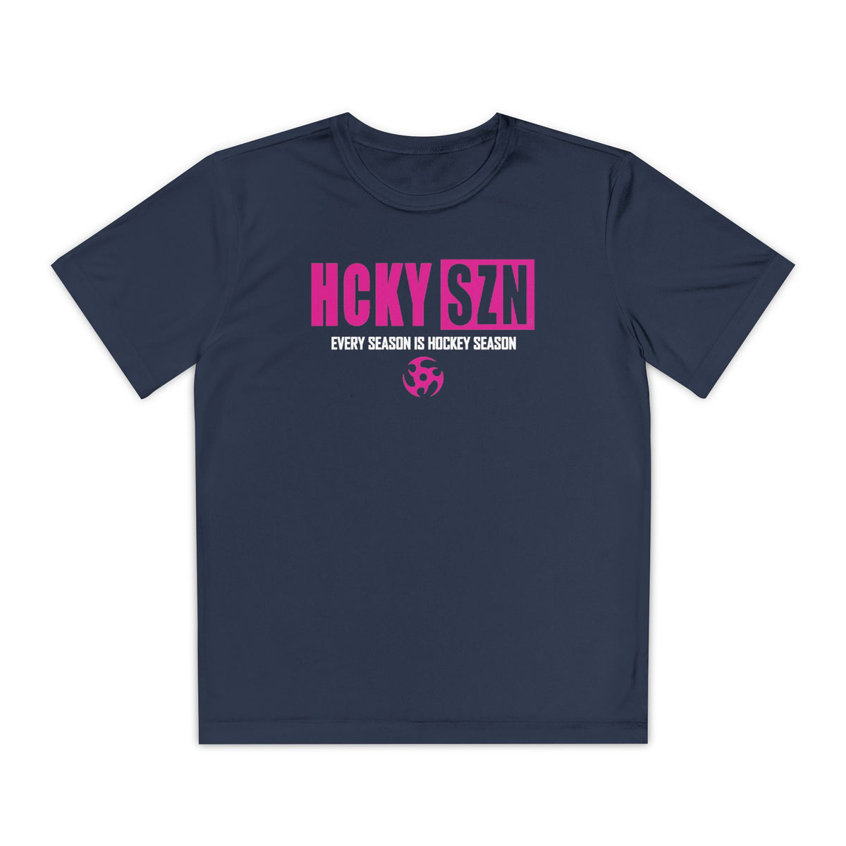 Every Season is HCKY SZN Youth Competitor Tee (Hot Pink Logo) - Various Colors