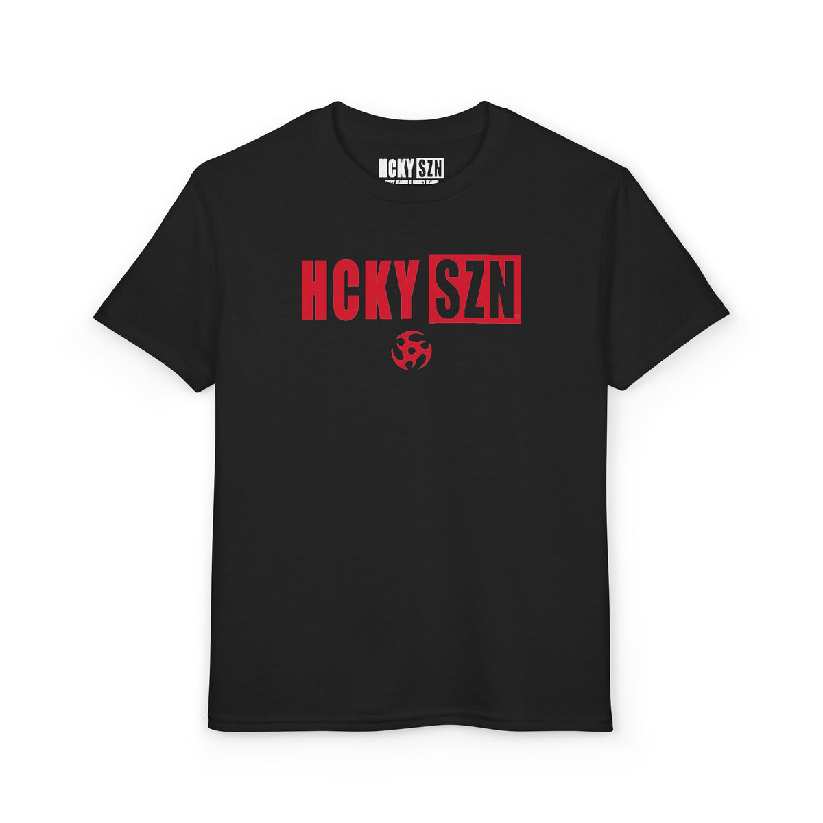 Youth HCKY SZN DryBlend Tee Shirt (Red Logo) - Various Colors