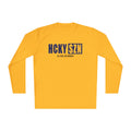 HCKYSZN (All Gas) Long Sleeve Adult Performance Tee - Gold/Navy/Black