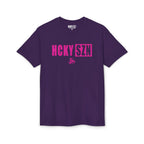 HCKY SZN Simple Star DryBlend Tee Shirt (Pink Logo) - Various Colors