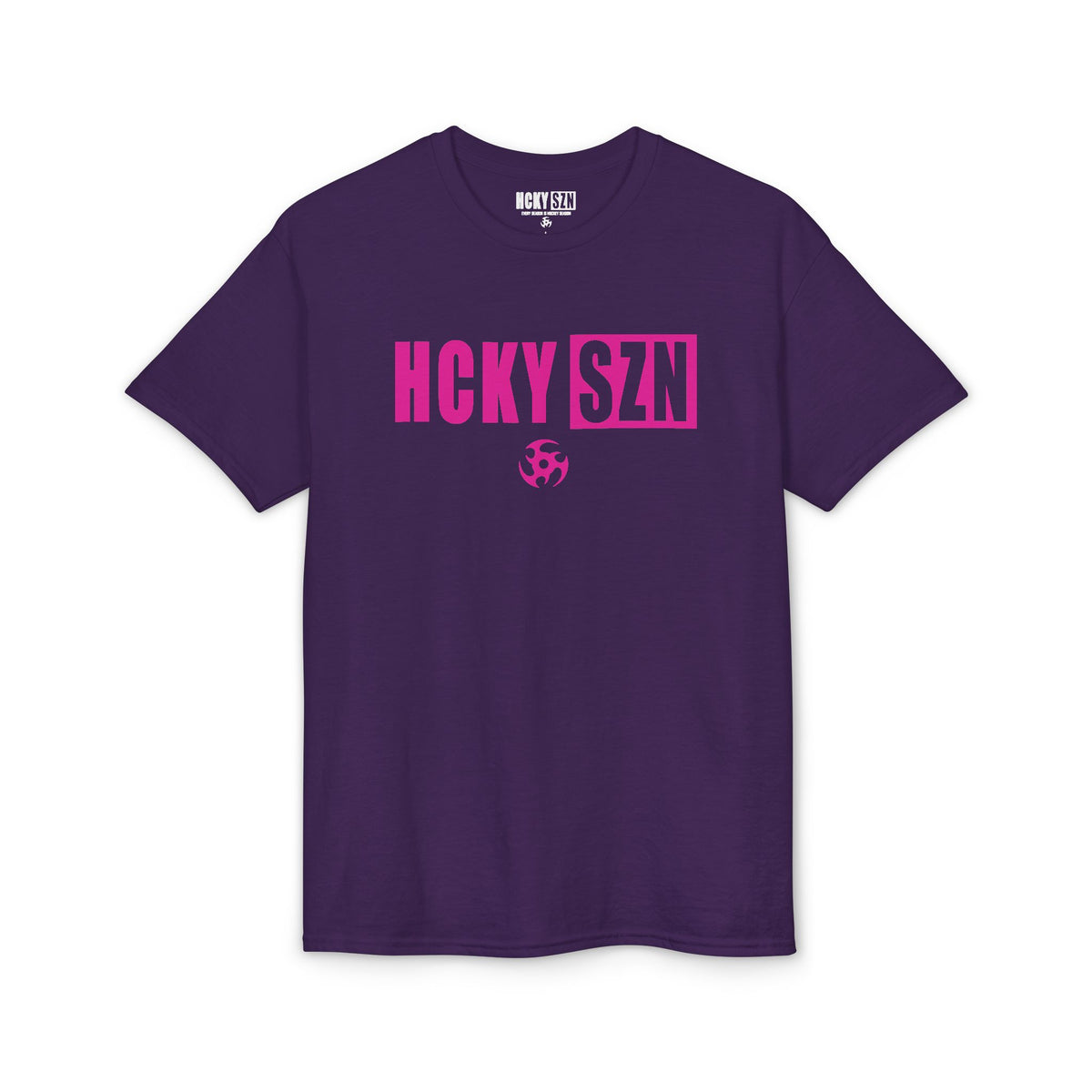 HCKY SZN Simple Star DryBlend Tee Shirt (Pink Logo) - Various Colors