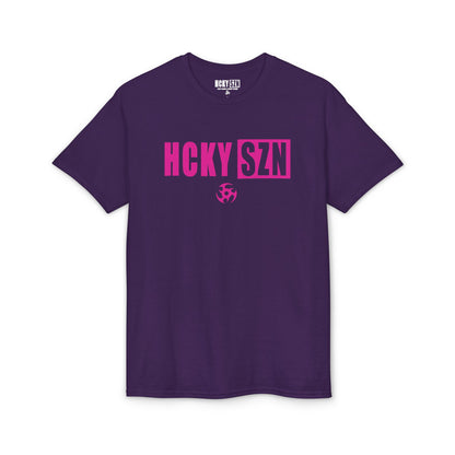 HCKY SZN Simple Star DryBlend Tee Shirt (Pink Logo) - Various Colors