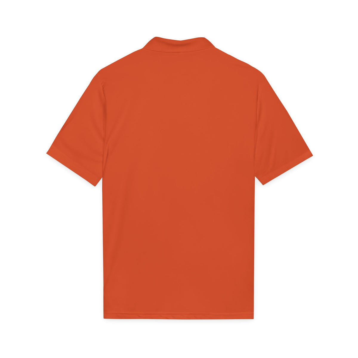 HCKY SZN Embroidered Performance Hockey Polo (Deep Orange)
