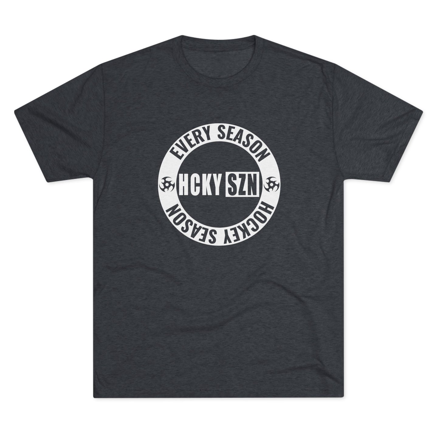 HCKY SZN Circle Logo TriBlend Tee Shirt (White) - Various Colors