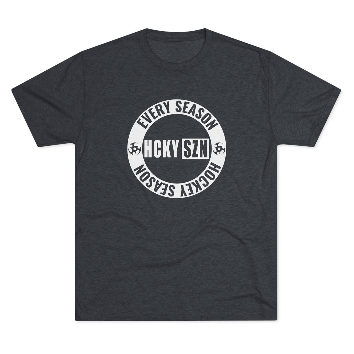 HCKY SZN Circle Logo TriBlend Tee Shirt (White) - Various Colors