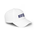HCKY SZN Low Profile Embroidered Baseball Cap - White (Blue Logo)