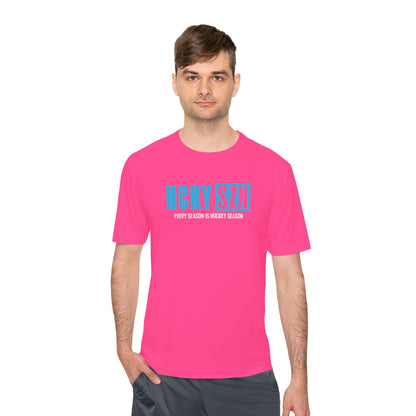 Every Season is HCKYS Performance Tee - Sky Blue Logo