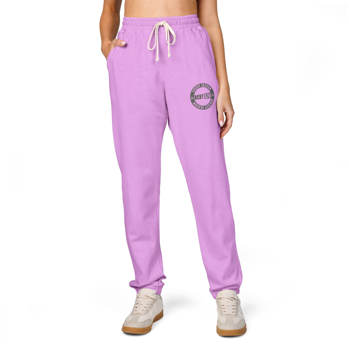 Every Season Emblem Fleece Sweatoants (Neon Violet)