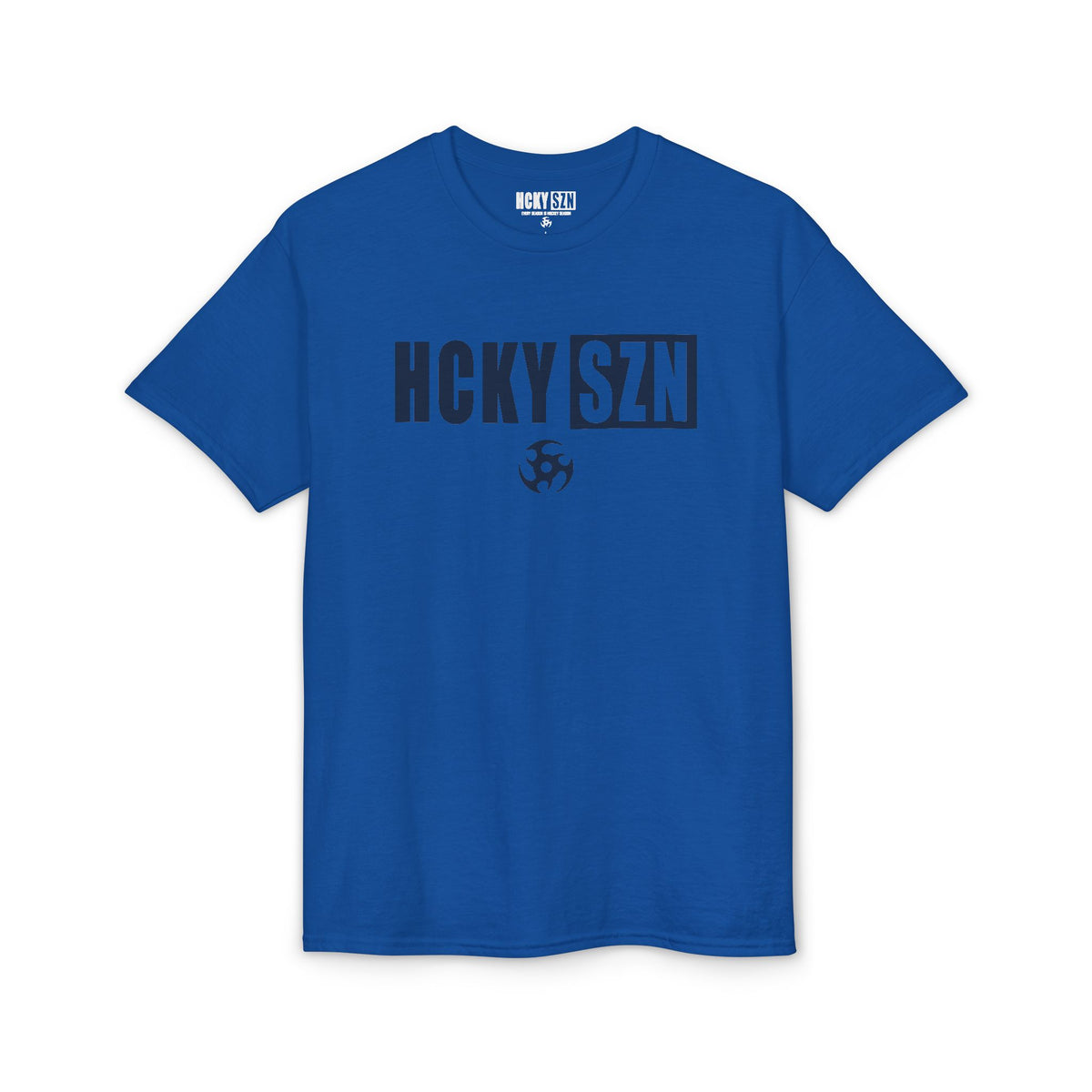 HCKY SZN Simple Star DryBlend Tee Shirt (Navy Logo) - Various Colors