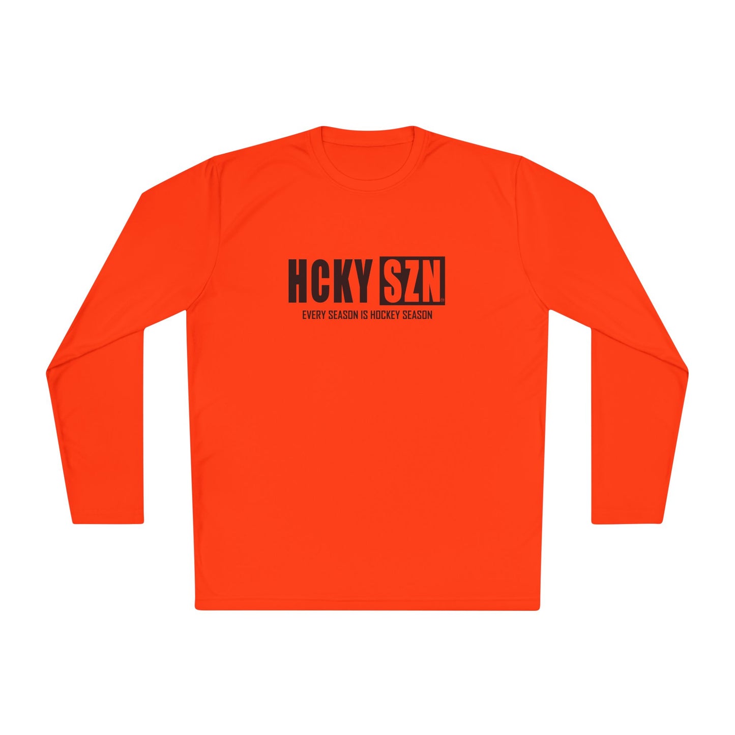 Every Season is HCKYSZN Performance Long Sleeve Tee - Black Logo