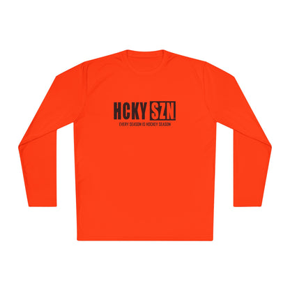 Every Season is HCKYSZN Performance Long Sleeve Tee - Black Logo