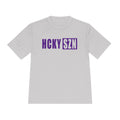 HCKYSZN (Flagship Logo) Adult Performance Tee - Silver/Purple