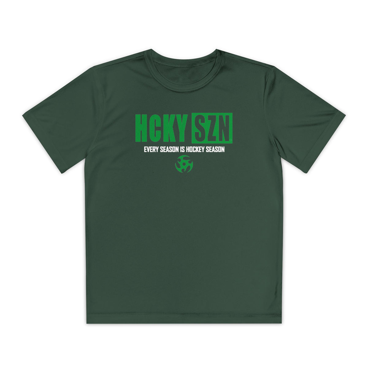 Every Season is HCKY SZN Youth Competitor Tee (Green Logo) - Various Colors