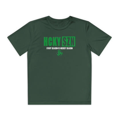 Every Season is HCKY SZN Youth Competitor Tee (Green Logo) - Various Colors
