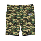 HKY SZN High Waisted Workout Shorts (Forest Camo)