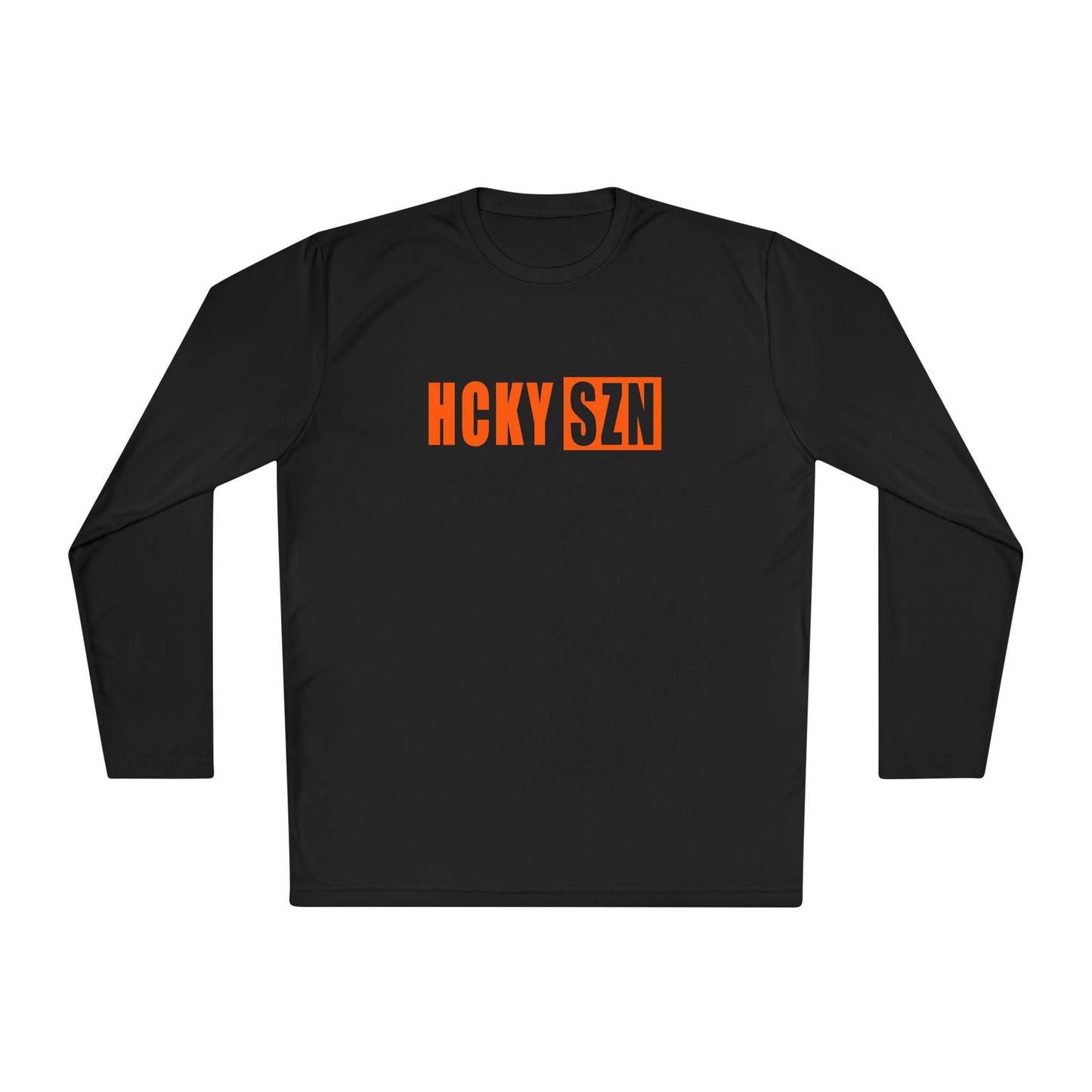HCKY SZN Performance Long Sleeve Tee (Orange Logo) - Various Colors