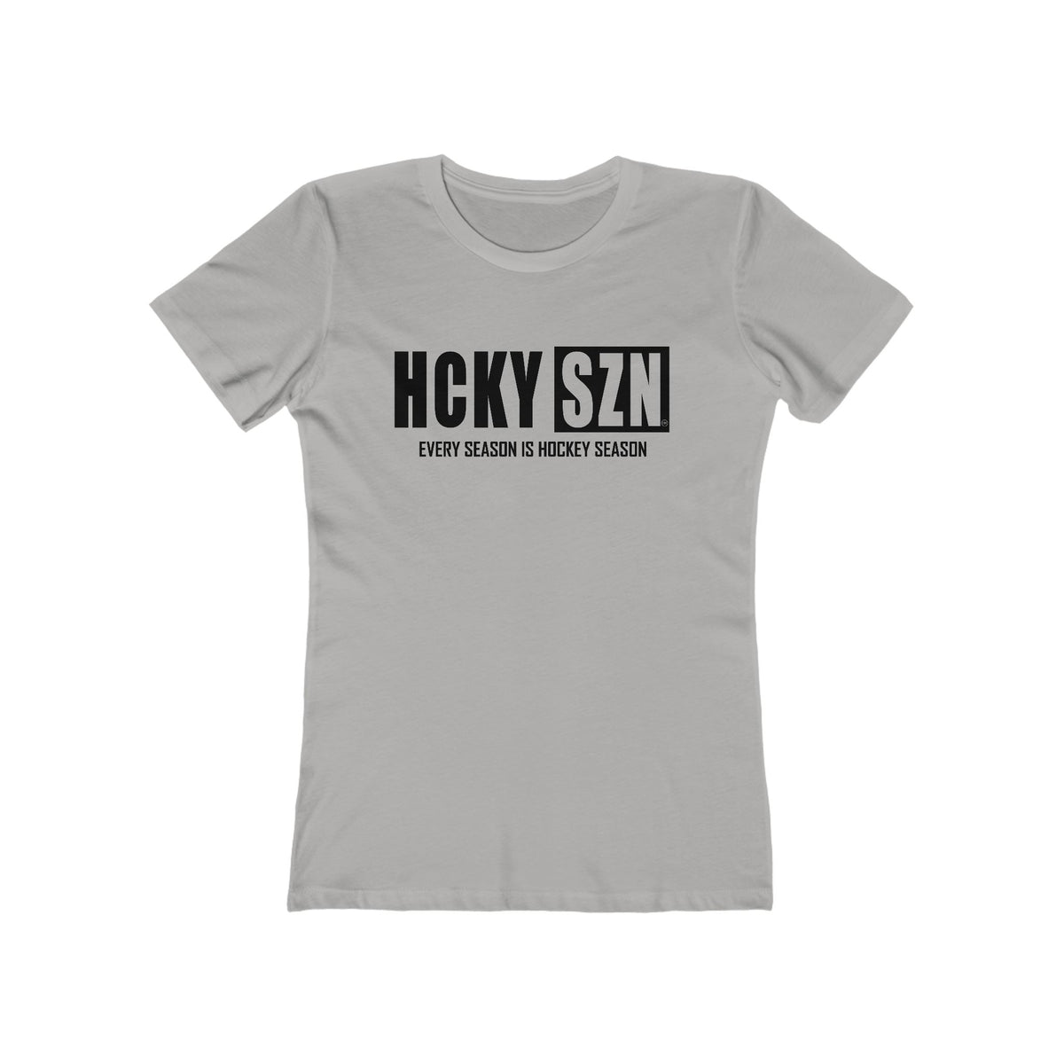 Every Season Is Hockey Season Women's Boyfriend Tee (Black  Logo) - Various Colors