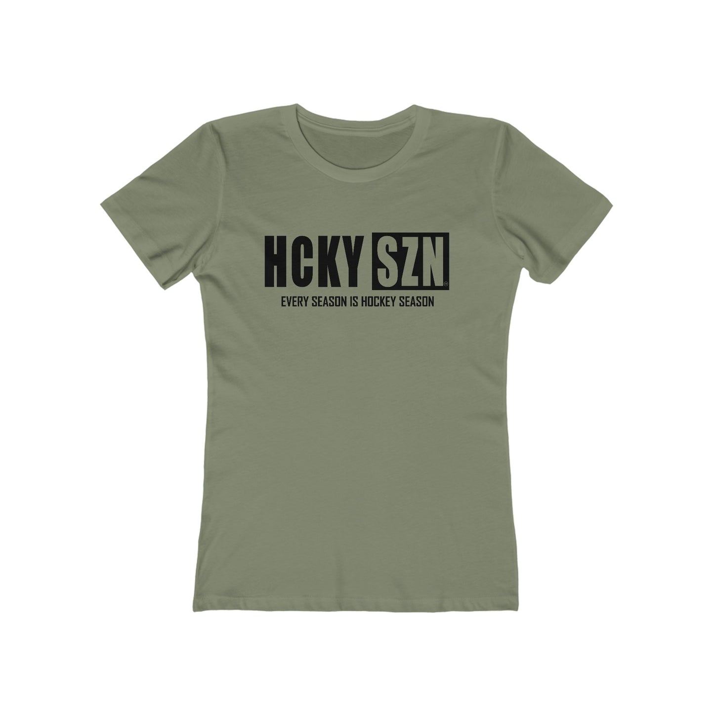Every Season Is Hockey Season Women's Boyfriend Tee (Black  Logo) - Various Colors