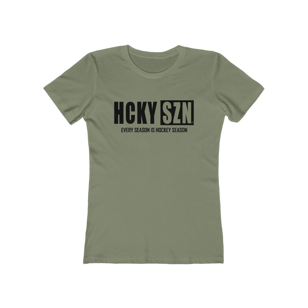 Every Season Is Hockey Season Women's Boyfriend Tee (Black  Logo) - Various Colors