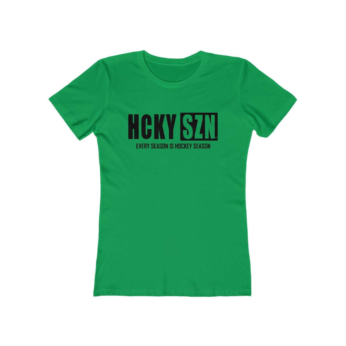 Every Season Is Hockey Season Women's Boyfriend Tee (Black  Logo) - Various Colors