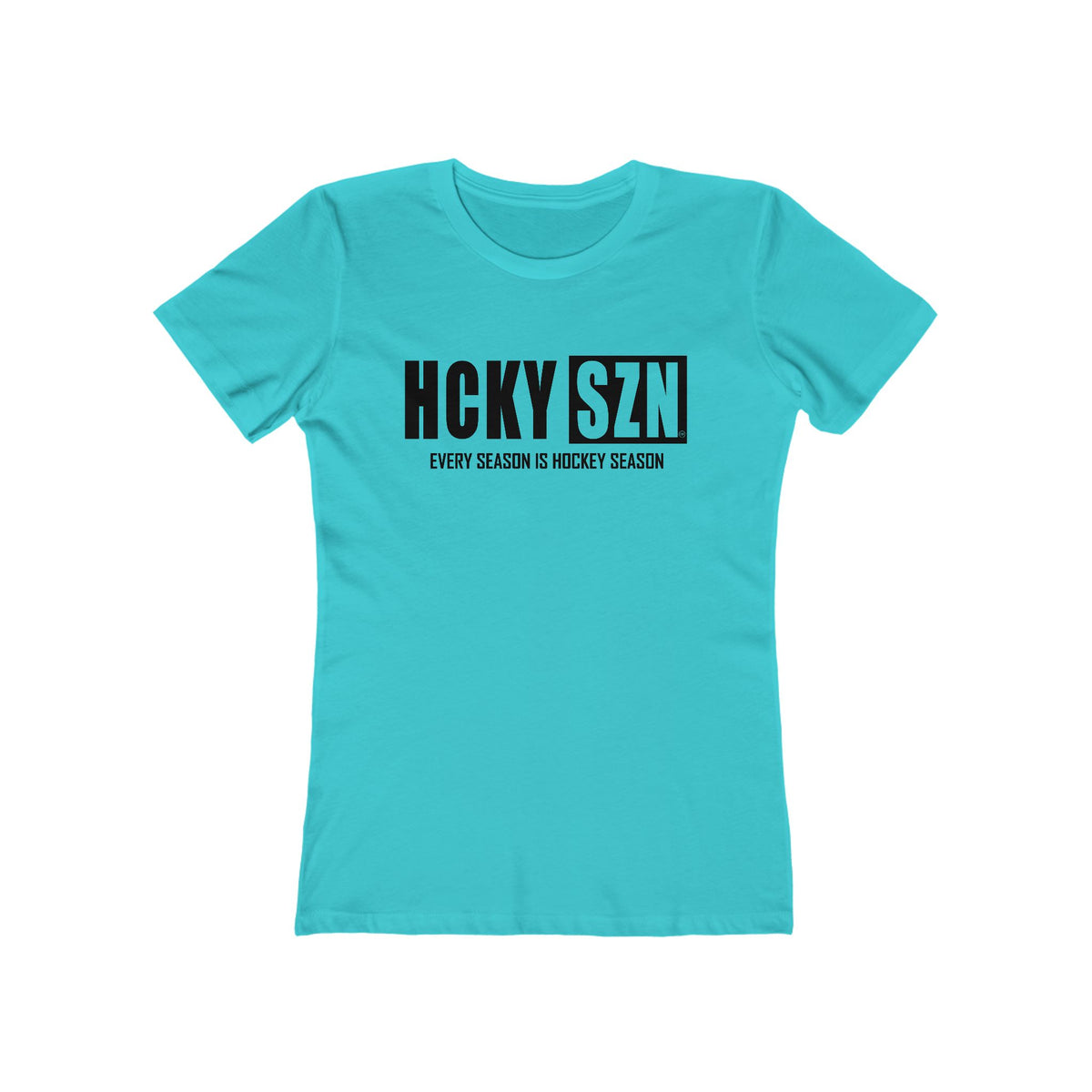 Every Season Is Hockey Season Women's Boyfriend Tee (Black  Logo) - Various Colors