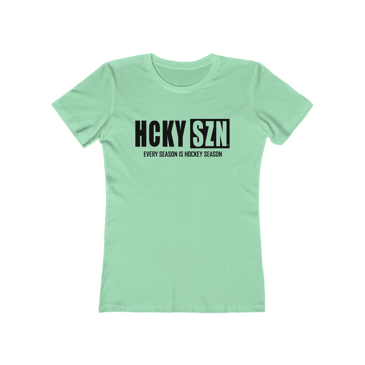 Every Season Is Hockey Season Women's Boyfriend Tee (Black  Logo) - Various Colors