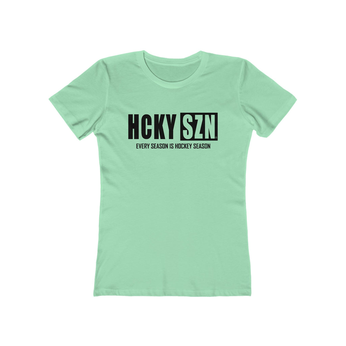 Every Season Is Hockey Season Women's Boyfriend Tee (Black  Logo) - Various Colors