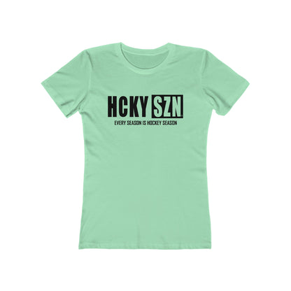 Every Season Is Hockey Season Women's Boyfriend Tee (Black  Logo) - Various Colors