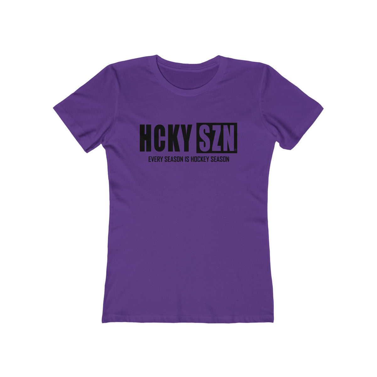 Every Season Is Hockey Season Women's Boyfriend Tee (Black  Logo) - Various Colors